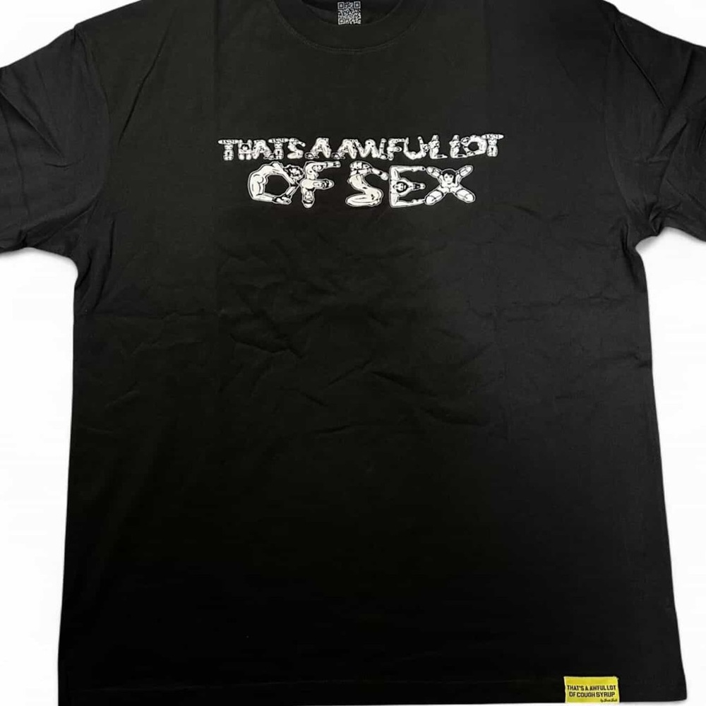 Black Graphic Tee with Bold Print